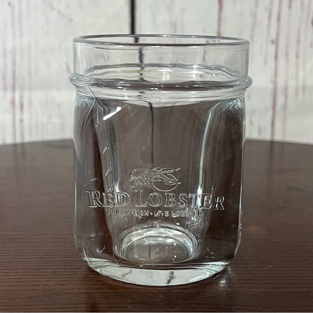 Red Lobster Glass Souvenir Jar
